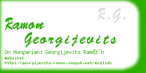 ramon georgijevits business card